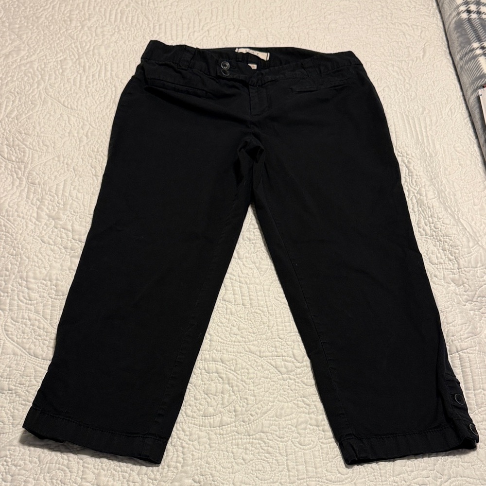 Women's Loft Black Chinos